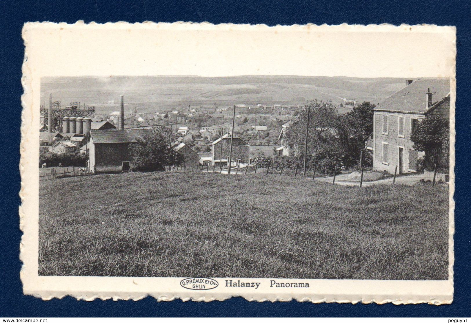 Halanzy (Aubange). Panorama Avec Les Hauts-fourneaux De L'usine Sidérurgique - Aubange