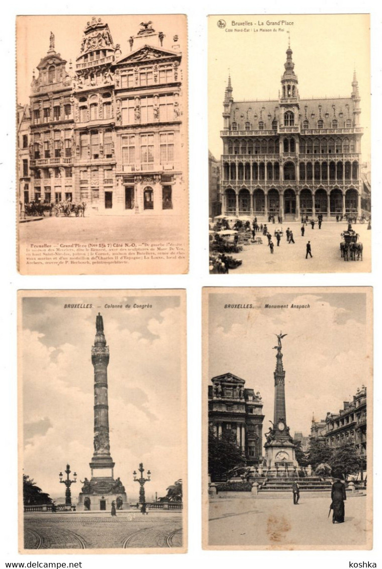 BRUSSEL - Bruxelles - Lot Van 10 Kaarten - Lot De 10 Cartes - Non Envoyée - Niet Verzonden - CPA - Lots, Séries, Collections