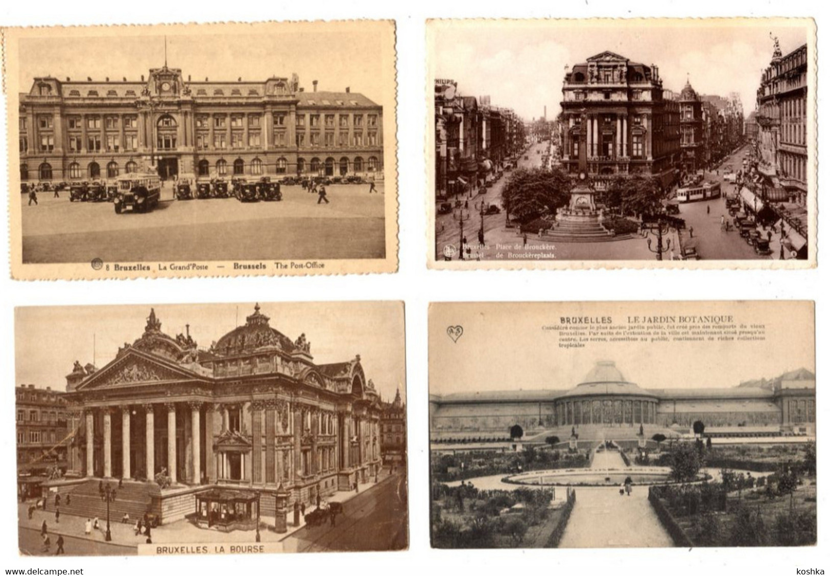 BRUSSEL - Bruxelles - Lot Van 10 Kaarten - Lot De 10 Cartes - Non Envoyée - Niet Verzonden - CPA - Lots, Séries, Collections