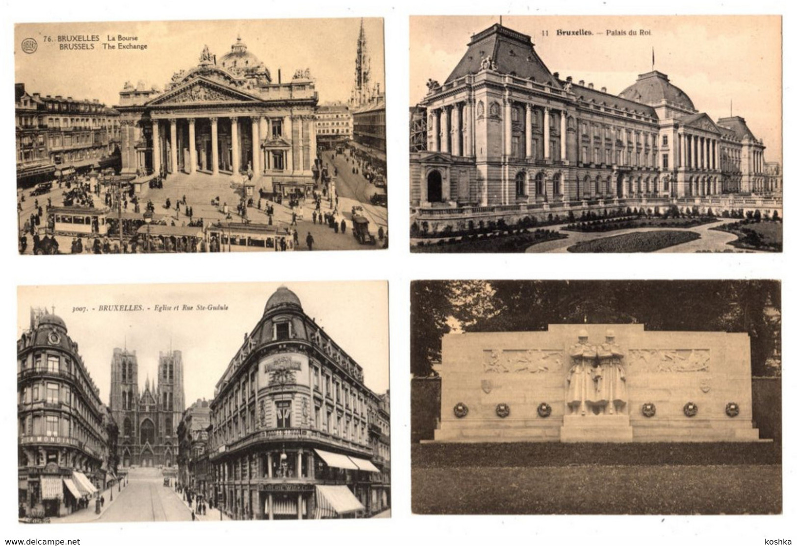 BRUSSEL - Bruxelles - Lot Van 10 Kaarten - Lot De 10 Cartes - Non Envoyée - Niet Verzonden - CPA - Lots, Séries, Collections
