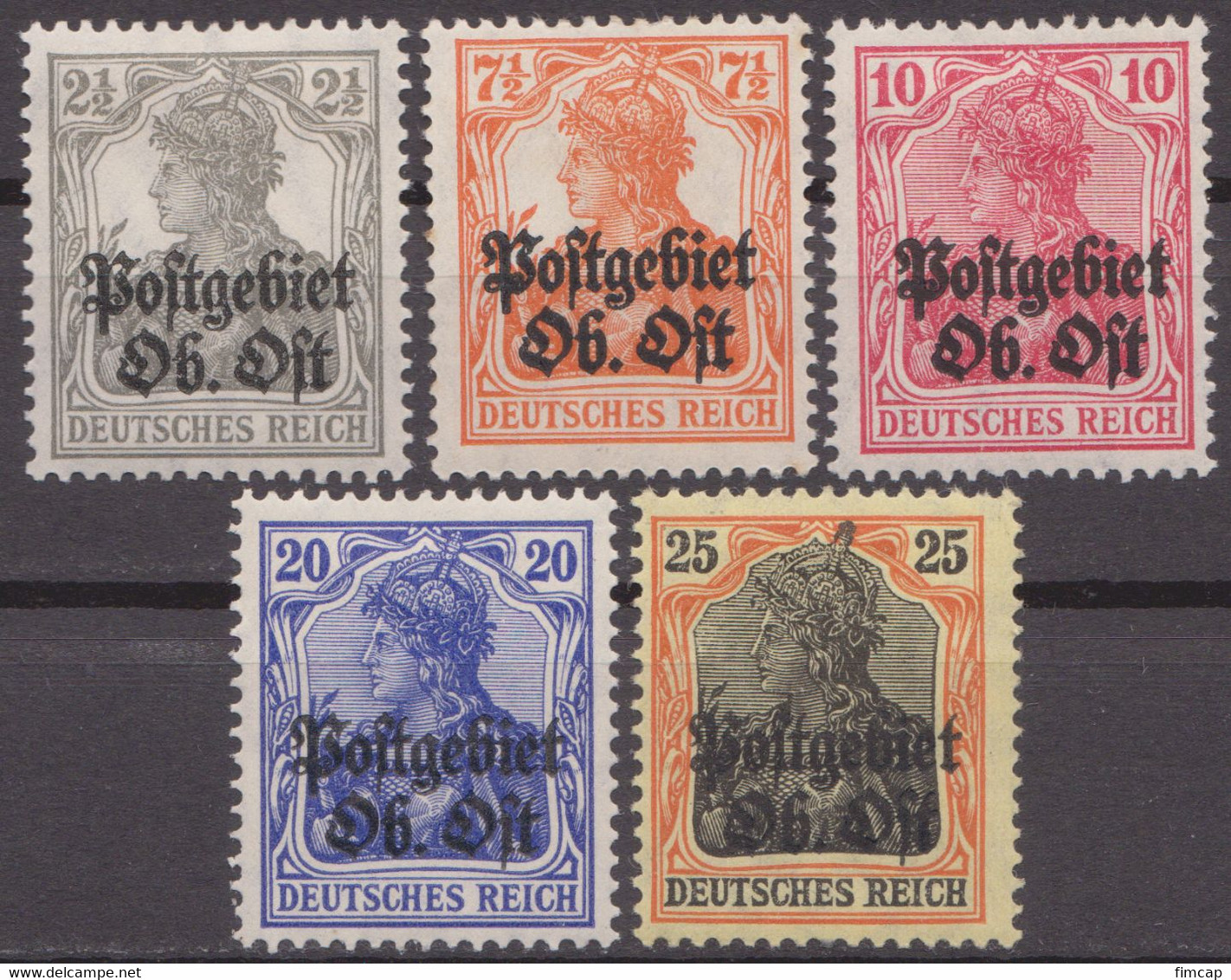 Russia 1916 Occupation Germany MH - 1916-19 Deutsche Besatzung