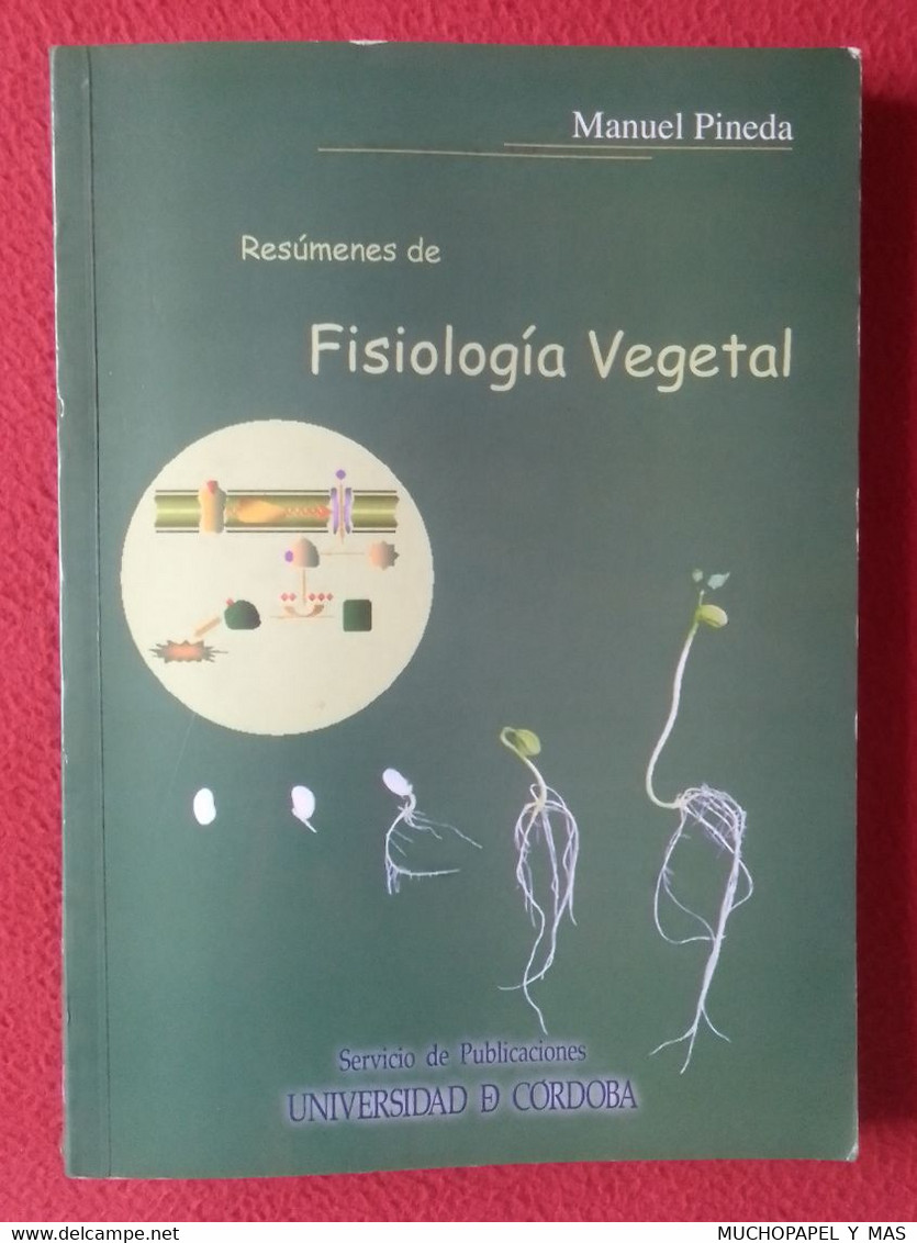 LIBRO RESÚMENES DE FISIOLOGÍA VEGETAL MANUEL PINEDA SERVICIO DE PUBLICACIONES UNIVERSIDAD CÓRDOBA..SPAIN ESPAGNE SPANIEN - Handwetenschappen