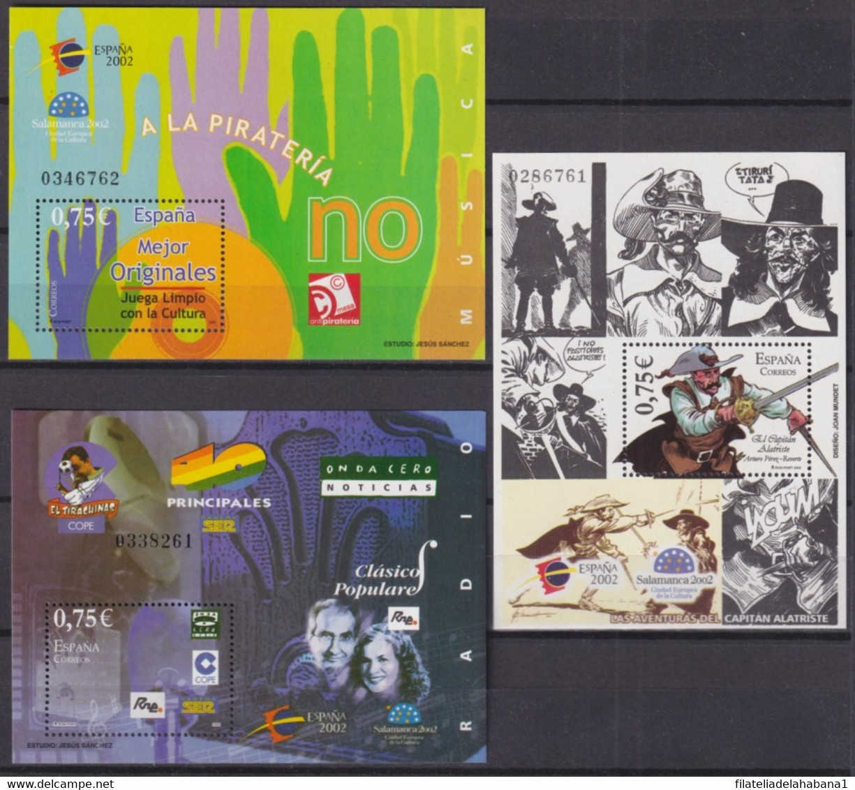 F-EX26241 ESPAÑA SPAIN MNH 2002 CINE MOVIE TV JOURNALISM SPECIAL SET SHEET. - Hojas Conmemorativas