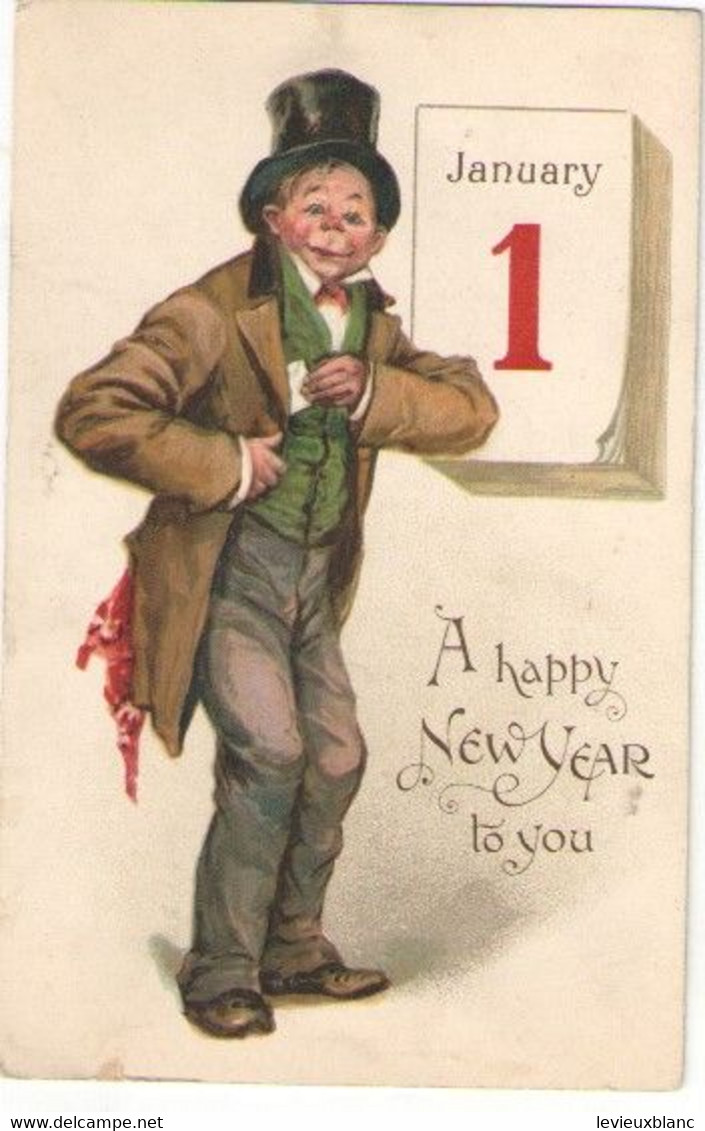 Carte Postale /Nouvel An/ A Happy New Year To You  /Fêtard En Haut De Forme / Raphael TUCK & Sons/ Germany/1910   CVE177 - Nouvel An