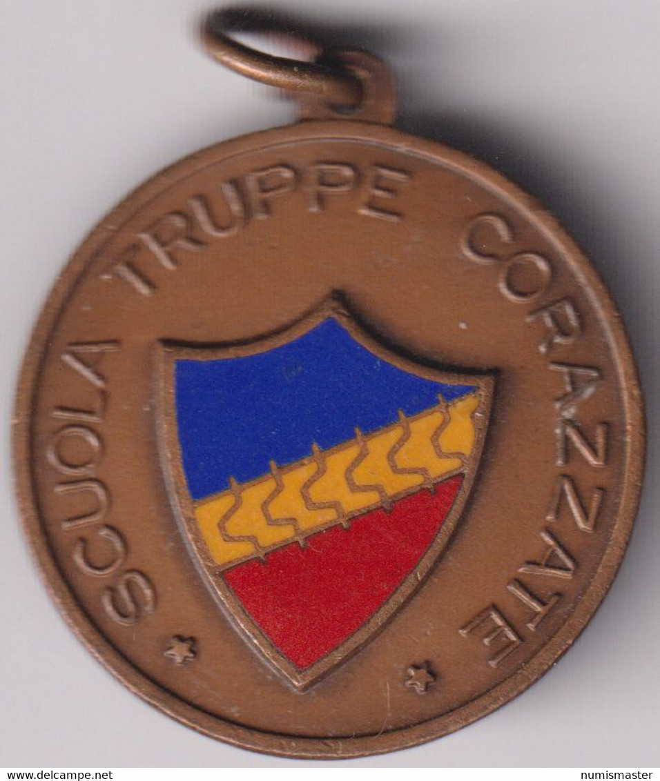 ITALY , MILITARY SCHOOL FOR ARMORED TROOP , MEDAL - Italia