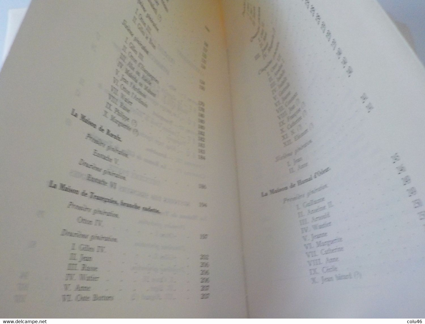 1959 Courcelles livre Les Seigneurs de Trazegnies au Moyen-Age + arbres généalogiques Curé Mont-Sainte Geneviève