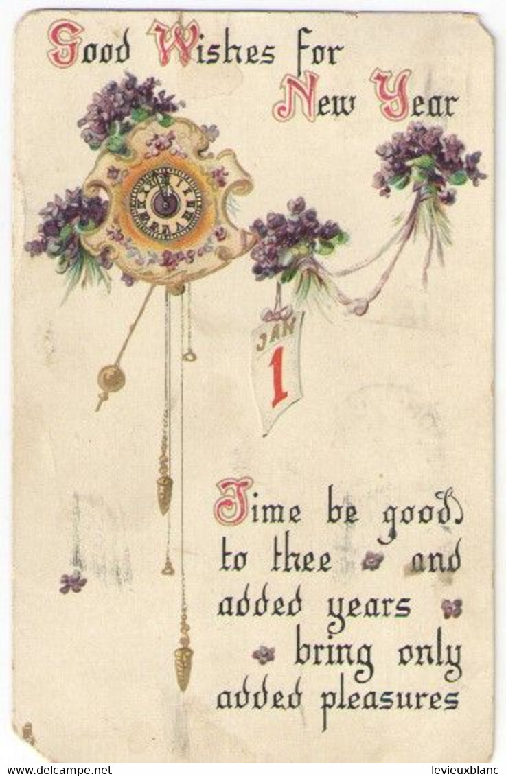 Carte Postale /Nouvel An/Good Wkishes For New Year  /Pendule / Raphael TUCK & Sons/ Germany/1912  CVE178 - Año Nuevo