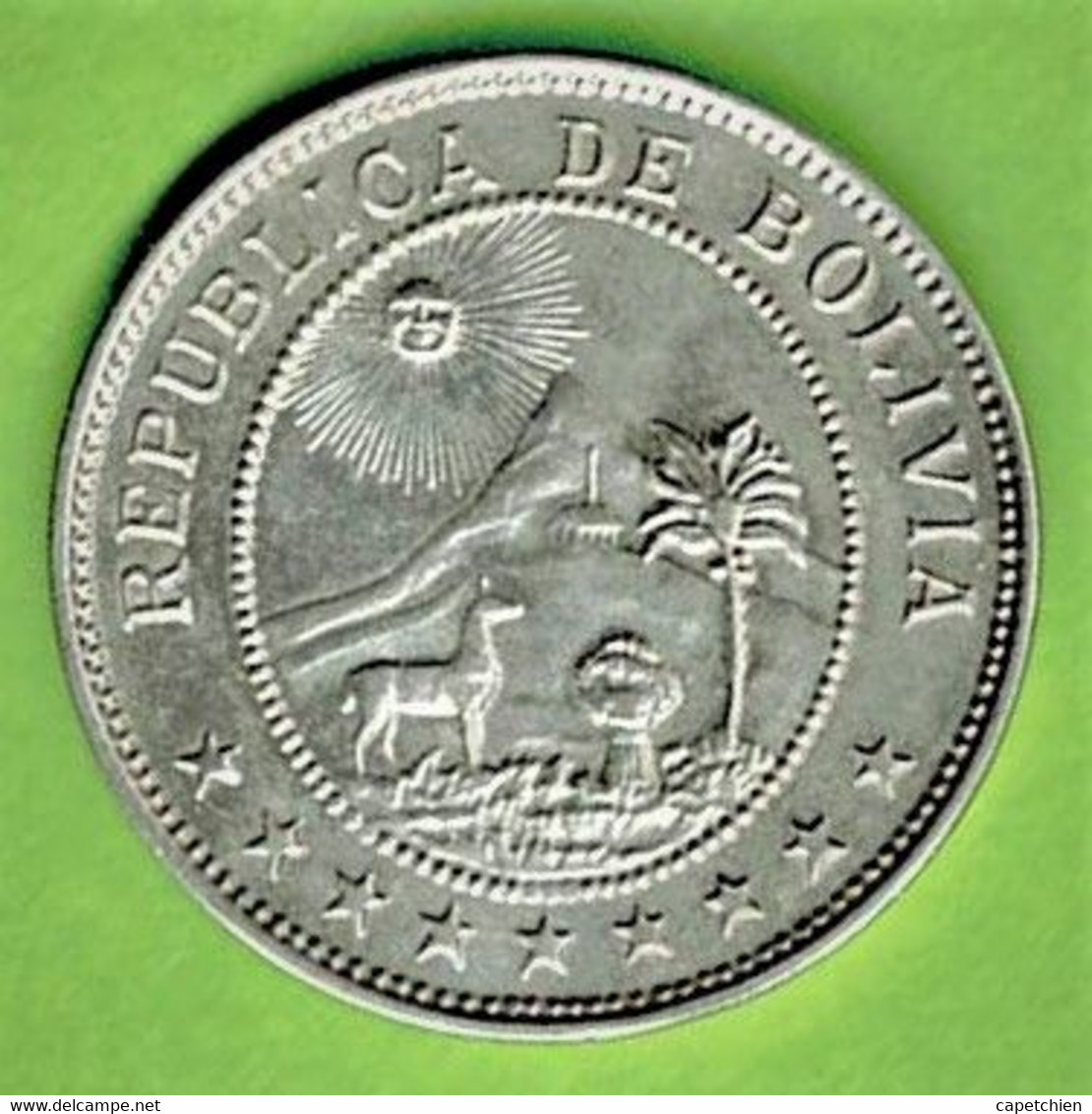 BOLIVIE / REPUBLICA DE BOLIVIA / 50 CENTAVOS / 1939 - Bolivia