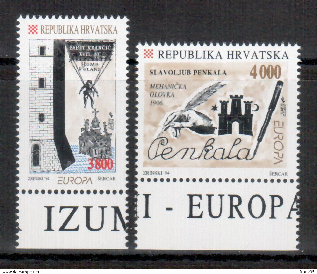 Kroatien / Croatia / Croatie 1994 Satz/set EUROPA ** - 1994