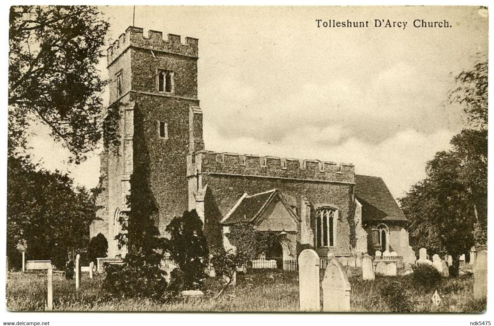 TOLLESHUNT D'ARCY CHURCH - Colchester