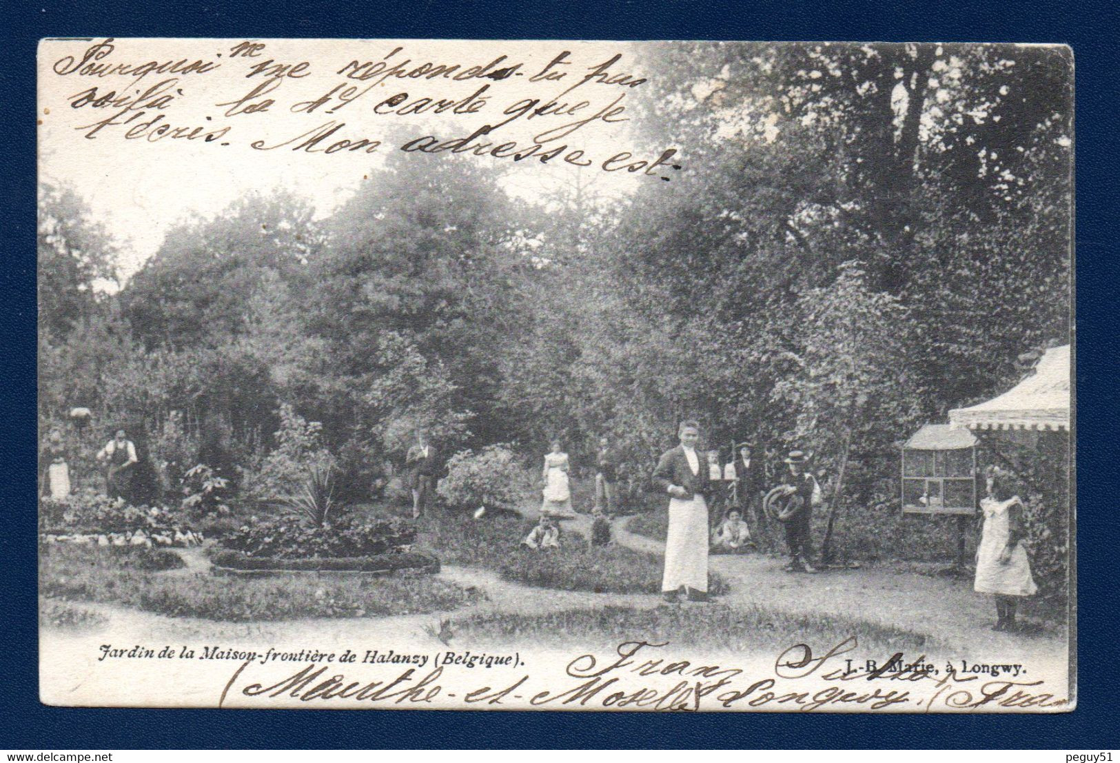 Halanzy (Aubange). Maison Frontière. Service En Jardin. 1904 - Aubange