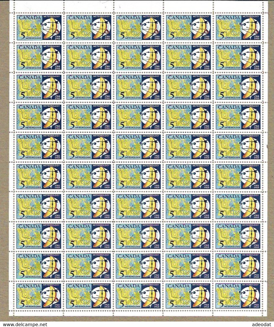 CANADA 1967 SCOTT 479 MNH SHEETS OF 50 - Full Sheets & Multiples