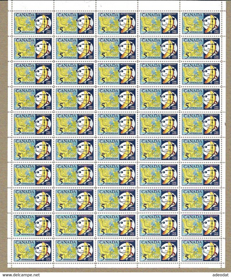 CANADA 1967 SCOTT 479 MNH SHEETS OF 50 - Ganze Bögen