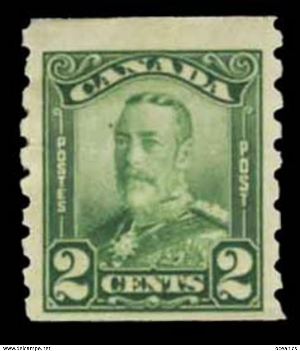 Canada (Scott No. 161 - George V Scroll) [*] B / F  Light Hinged - Coil Stamps