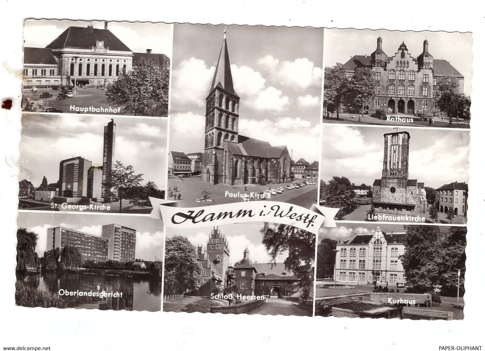 4700 HAMM, Hauptbahnhof, St.Georgs-Kirche, OLG, Schloß Heessen..... - Hamm