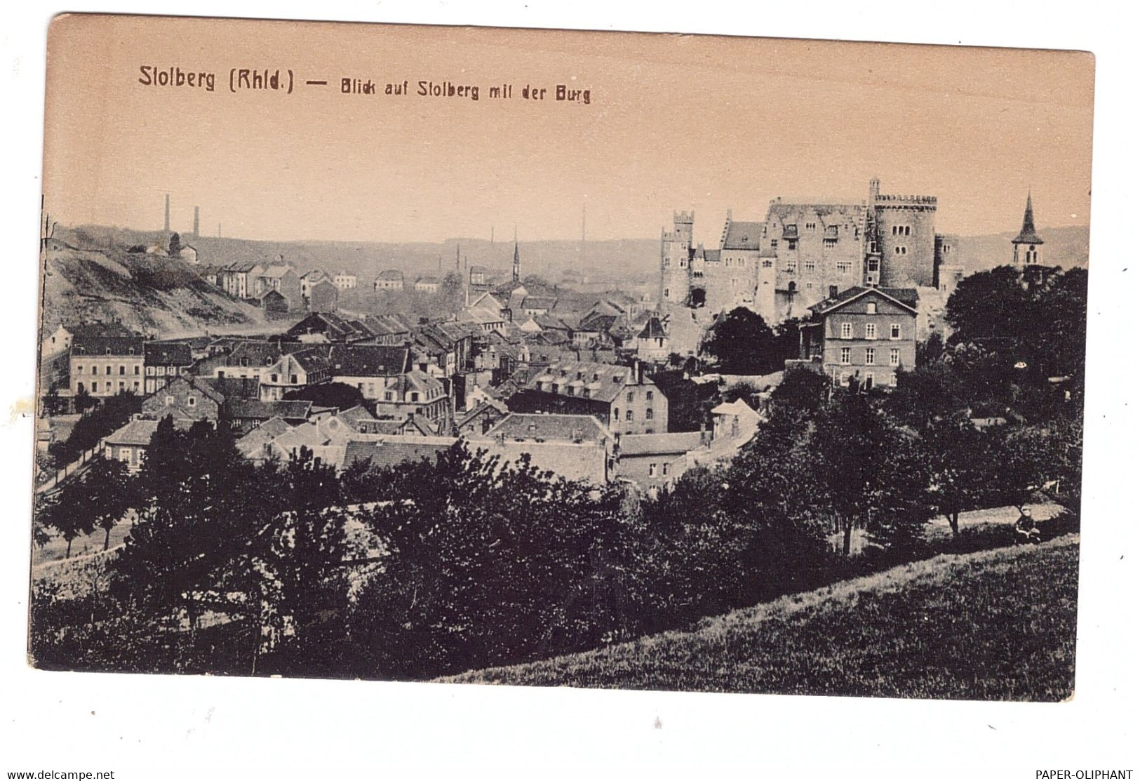 5190 STOLBERG, Blick Auf Stolberg Mit Burg - Stolberg