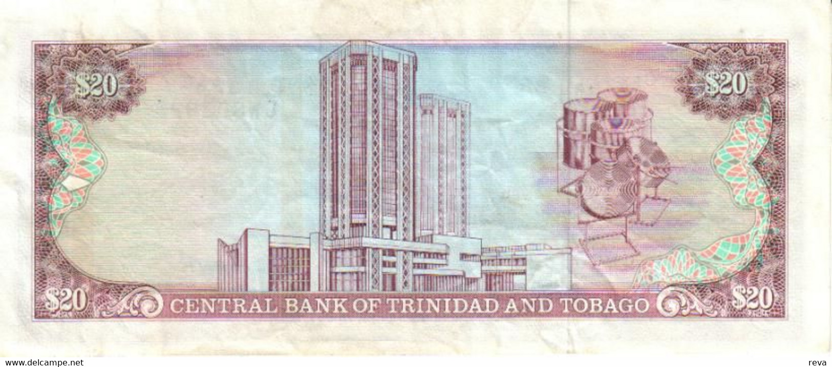 TRINIDAD AND TOBAGO $20 BLACK BIRD FRONT & BUILDING BACK DATED 2006 UNC P.? READ DESCRIPTION CAREFULLY !!! - Trinidad Y Tobago