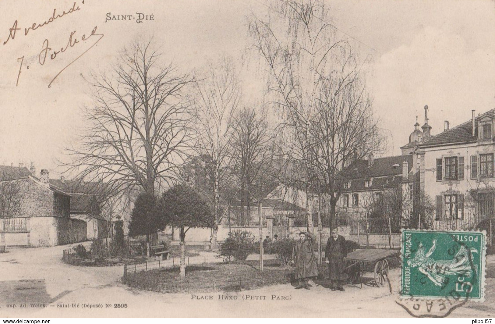 88 - SAINT-DIE - PLace Haxo (petit Parc) - Saint Die