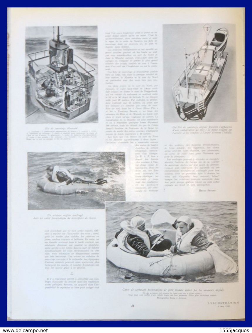 L'ILLUSTRATION N° 5174 / 09-05-1942 PHILIPPINES R.A.F. NOUVELLE-CALÉDONIE NICKEL AVIATEURS NAUFRAGÉS MASSENET CHATENAY - L'Illustration