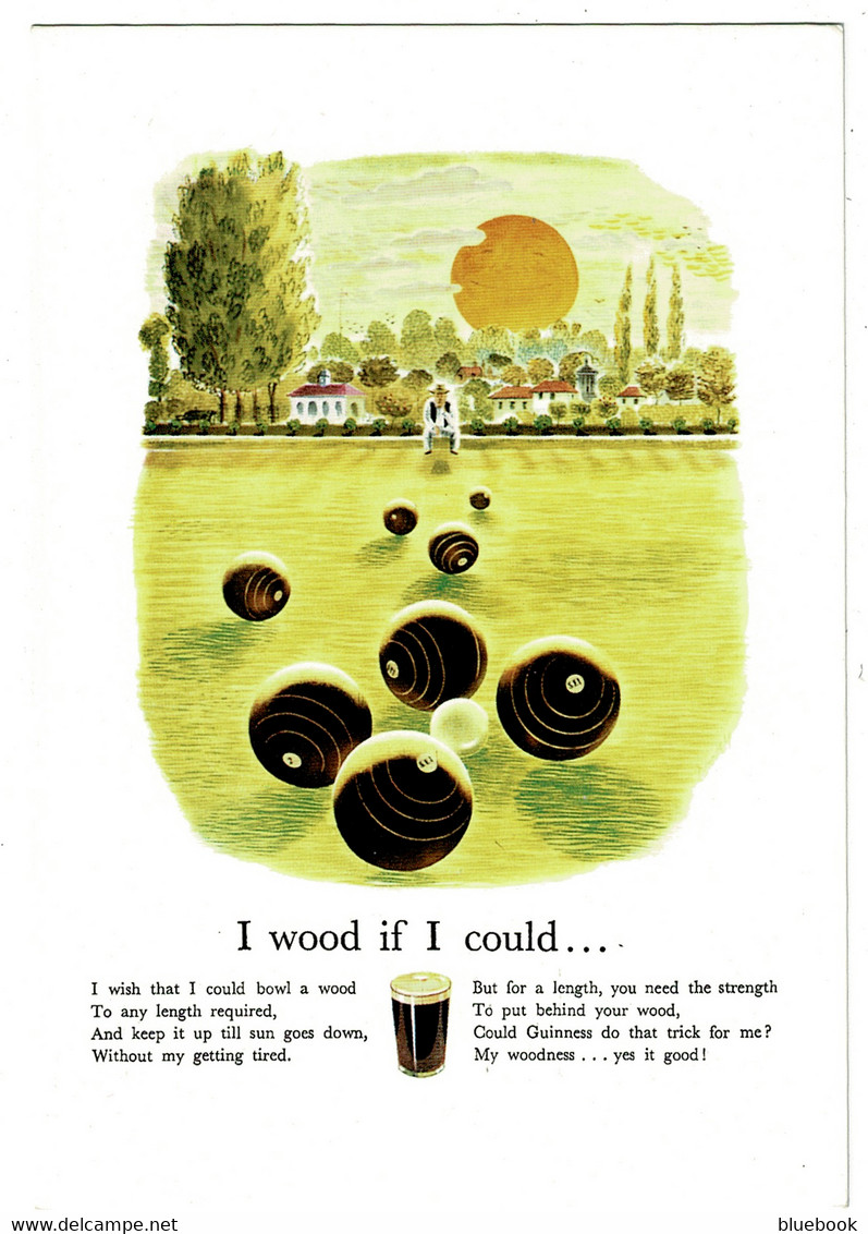 Ref 1497 - Modern Postcard - Guinness Bowls Bowling - Sport Drink & Sporting Themes - Pétanque