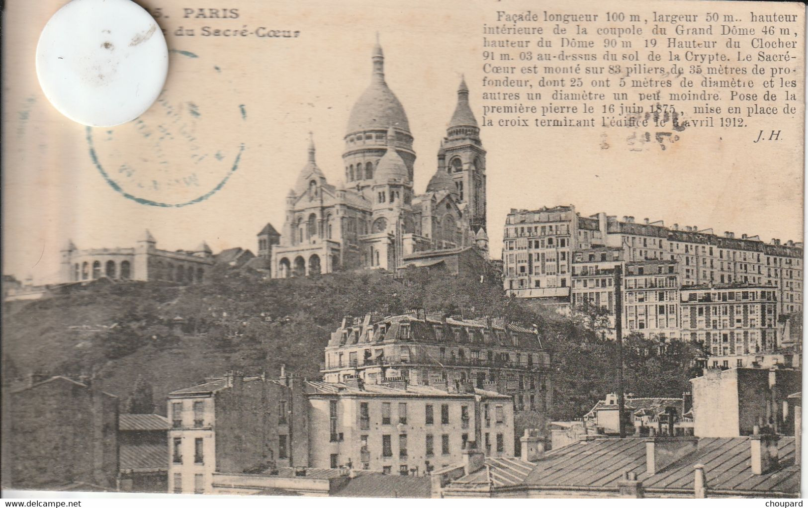 75 - Carte Postale Ancienne Du Sacré Coeur De Paris - Sacré-Coeur