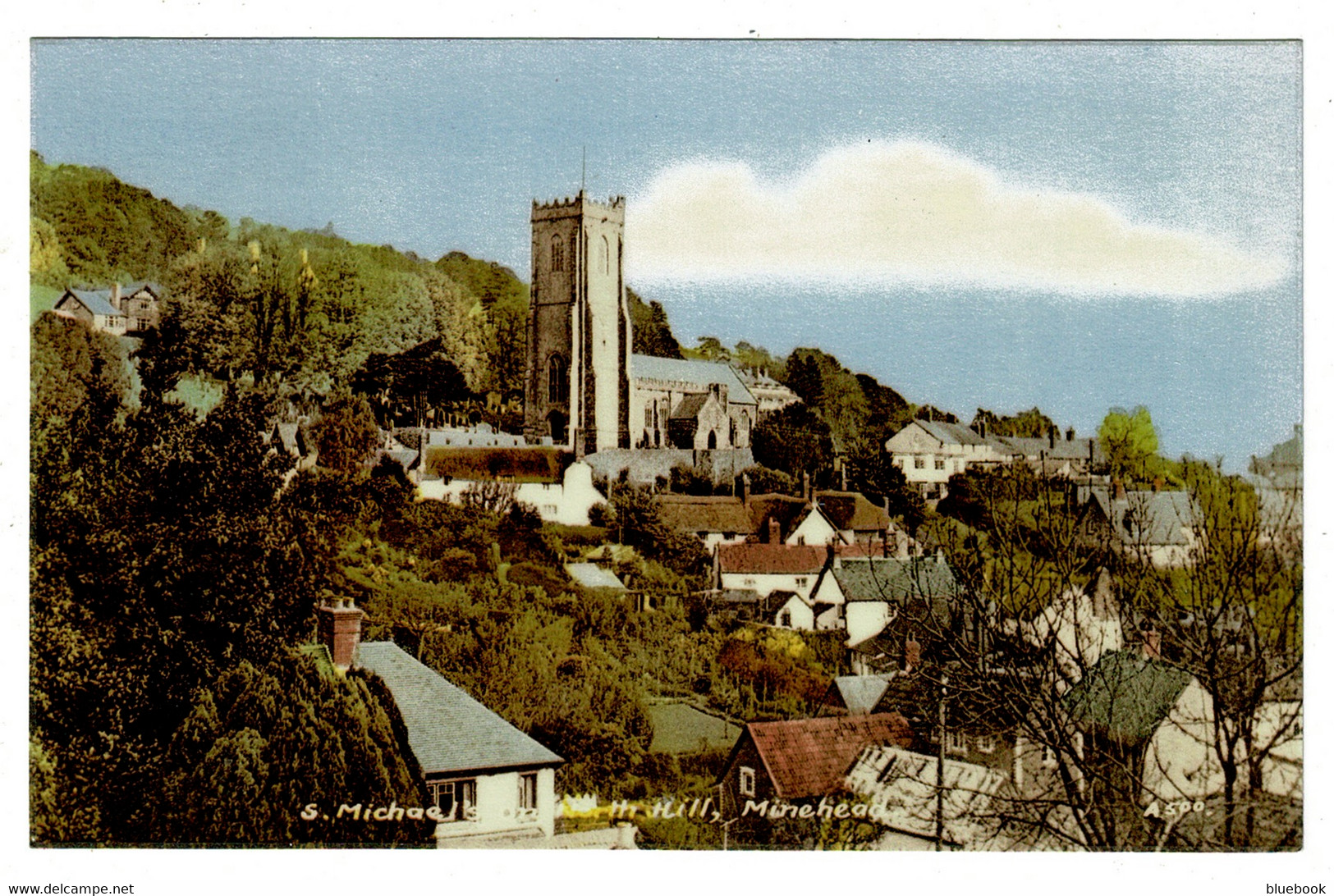 Ref 1499 - Postcard - St Michaels Church On North Hill - Minehead Somerset - Minehead