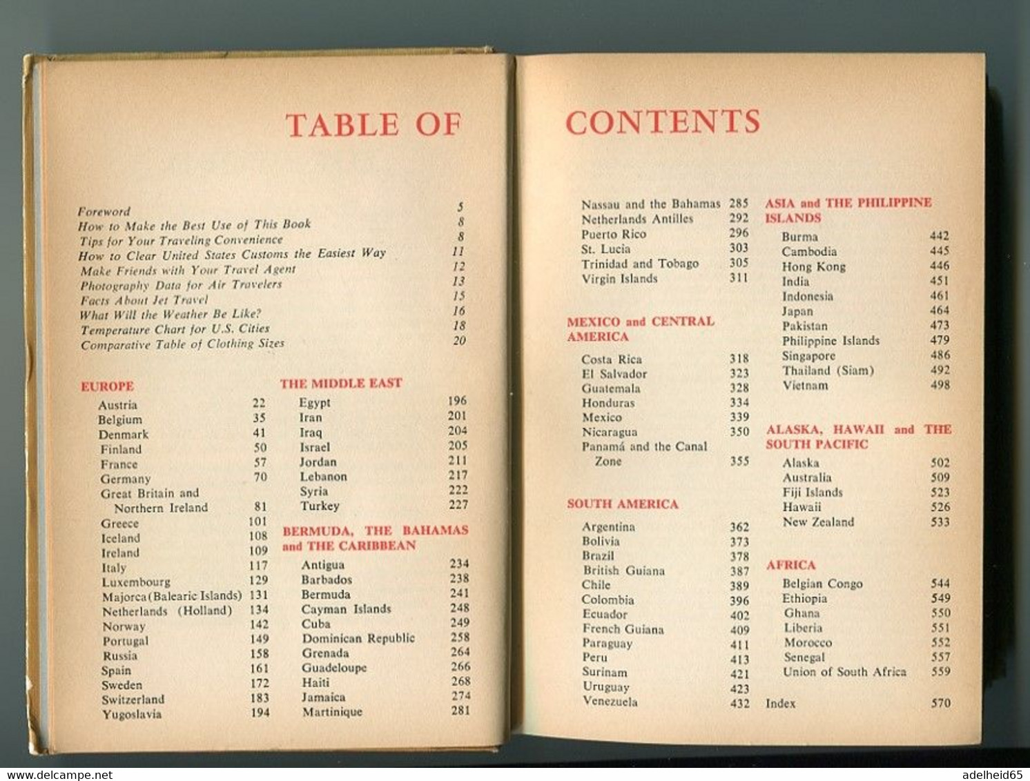 Panam Pan American World Guide 1959-1960 - Otros & Sin Clasificación