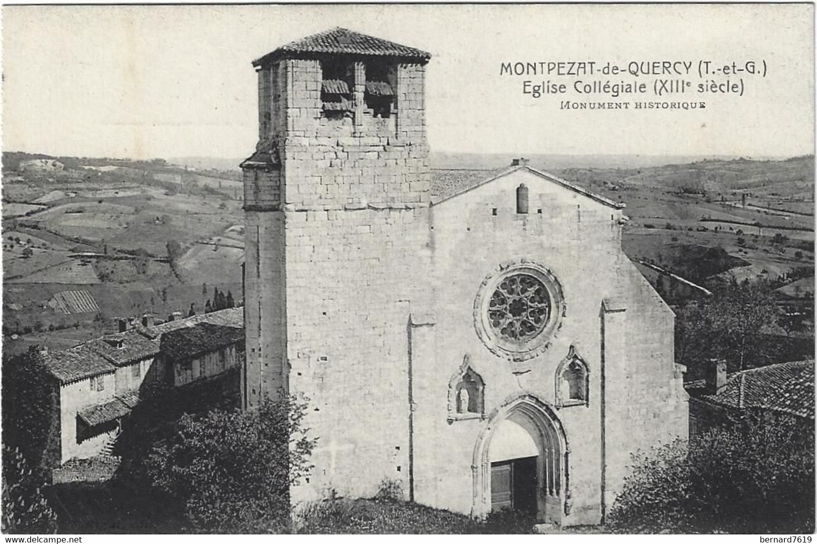 82  Montpezat  De Quercy  -  Eglise Collegiale - Montpezat De Quercy