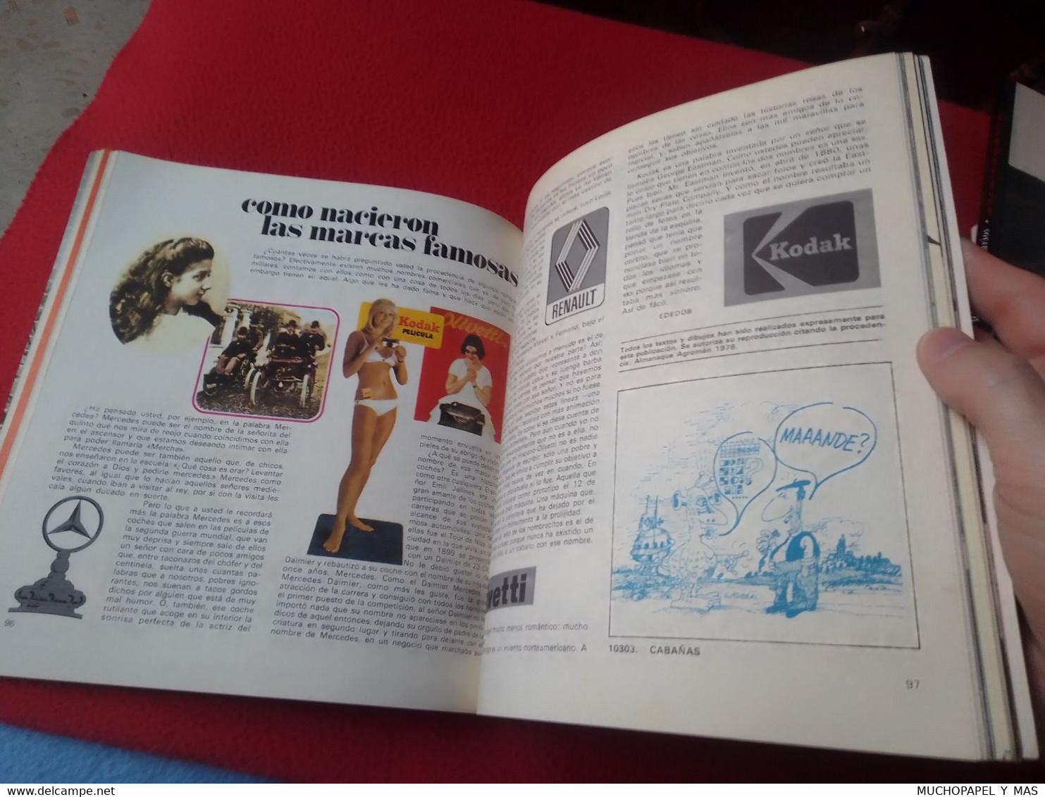 SPAIN ESPAGNE LIBRO ALMANAQUE AGROMAN EMPRESA CONSTRUCTORA 1978 EL HUMOR AL PODER VER FOTOS Y DESCRIPCIÓN, ESPAÑA.......