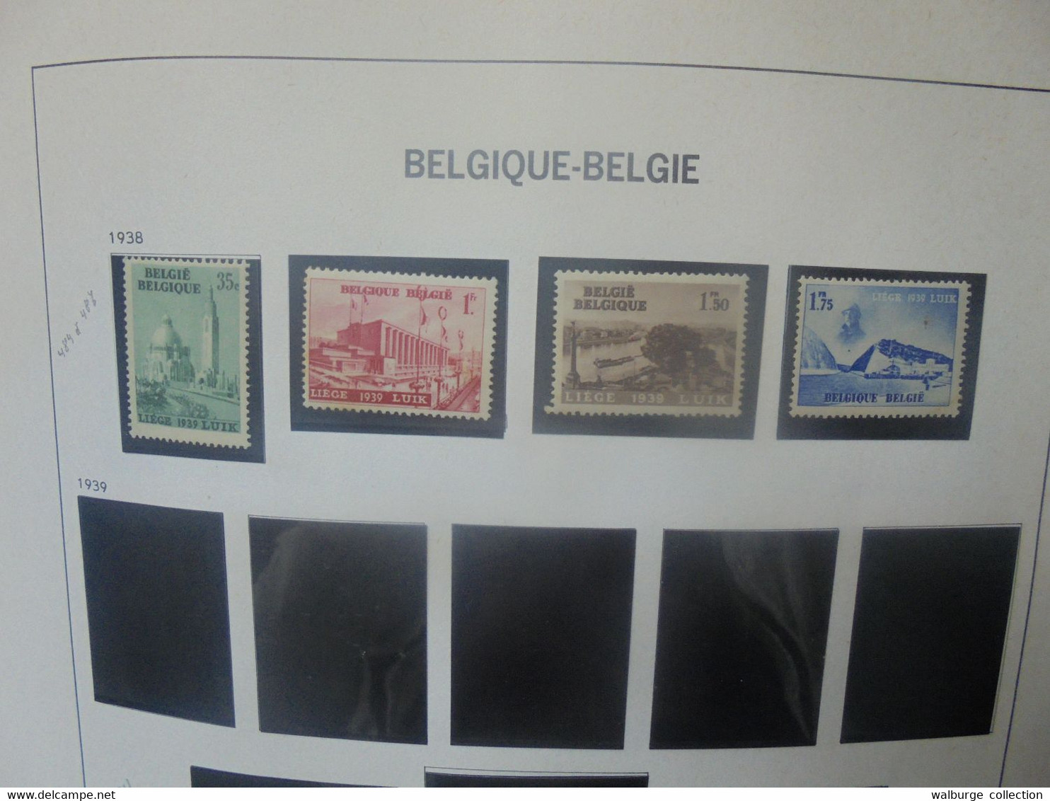 BELGIQUE 1849-1960 BELLE COLLECTION TRES AVANCEE NEUVE**/*/OBLITEREE COTE COB : 5762 EURO (3287) 1 KILO 800