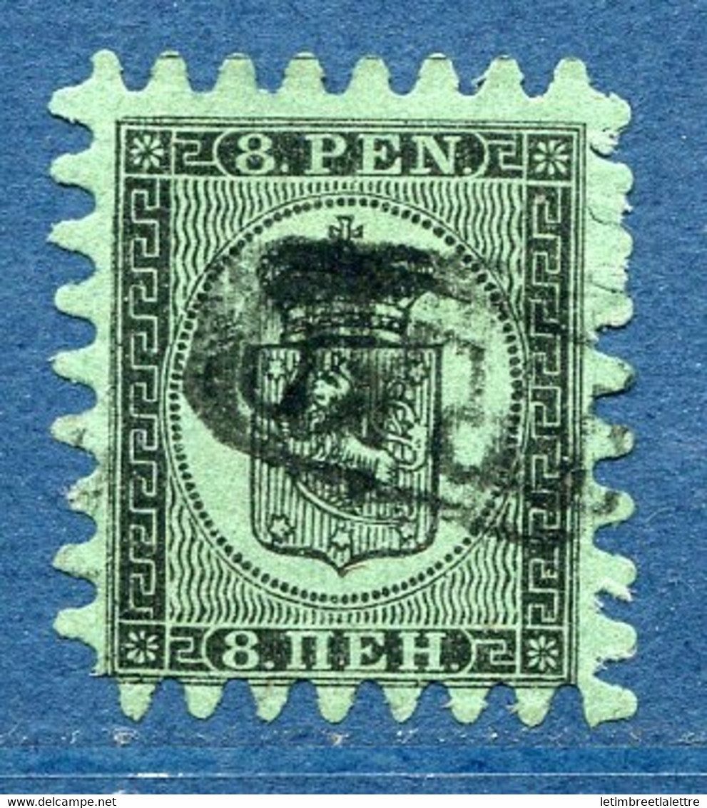 ⭐ Finlande - YT N° 6 - Oblitéré - Signé - 1866 / 1870 ⭐ - Used Stamps