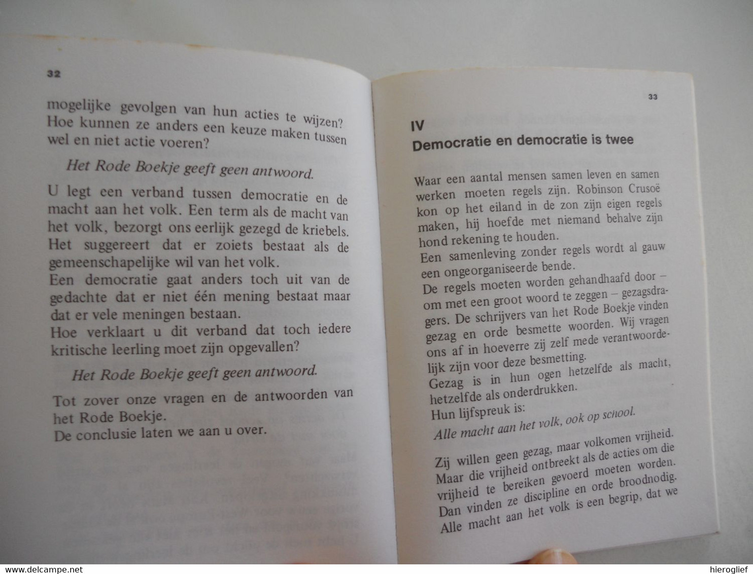 HET GROENE BOEKJE Nuchter Protest Tegen Het Rode 1970 School Leraar Dolle Mina Sexualiteit Drugs Actie - Histoire