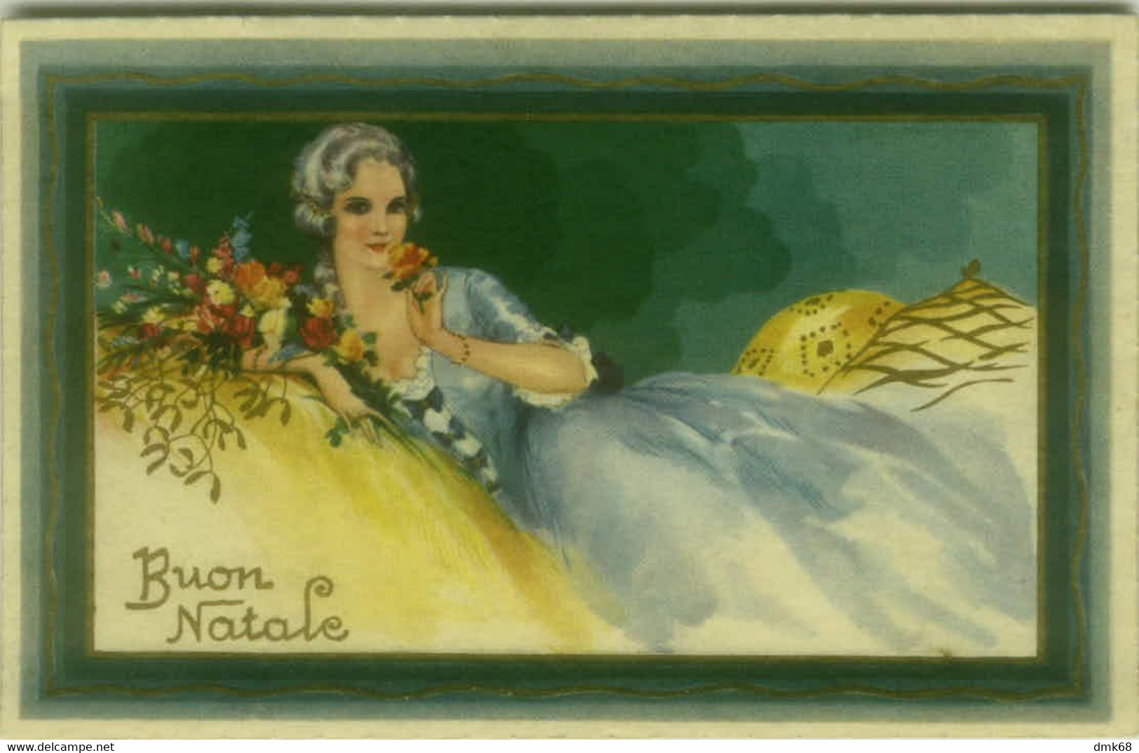 BUSI (?? )  SIGNED 1910s POSTCARD - WOMAN & FLOWERS - EDIT DEGAMI 3144 (BG2220) - Busi, Adolfo