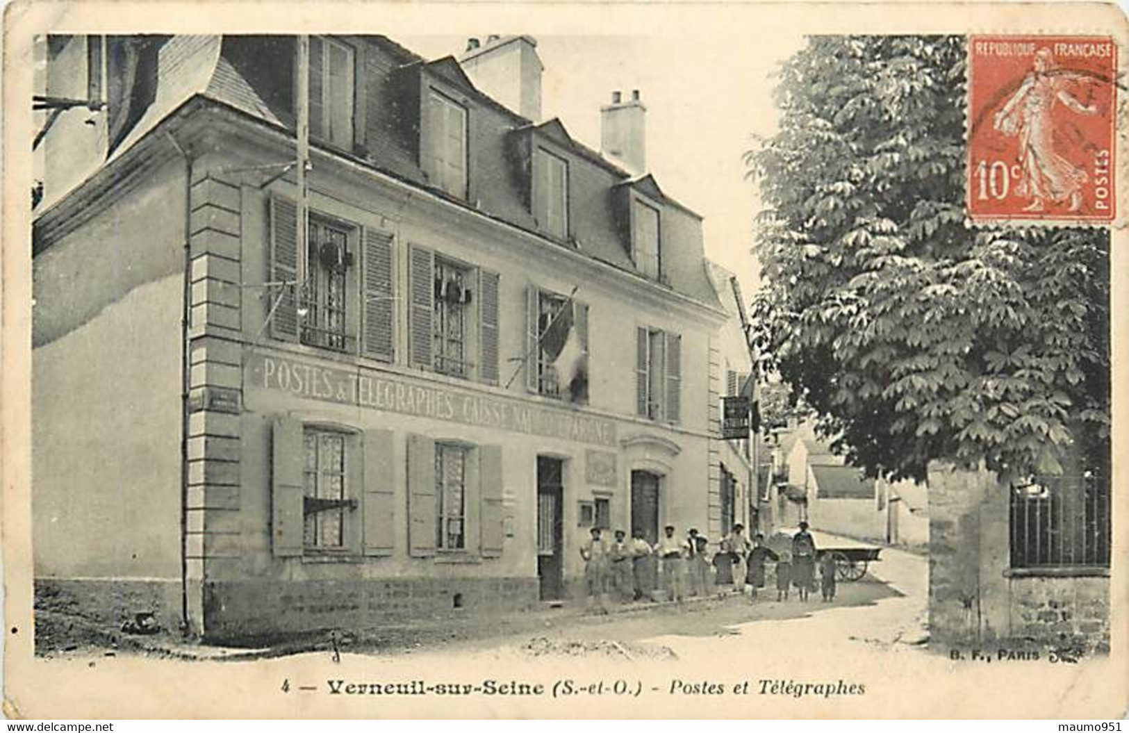 Yv 78 VERNEUIL SUR SEINE - POSTE TELEGRAPHES - Verneuil Sur Seine
