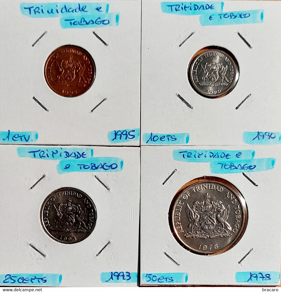 TRINIDAD & TOBAGO - 4 Coins (very Good Condition) - Trinidad & Tobago