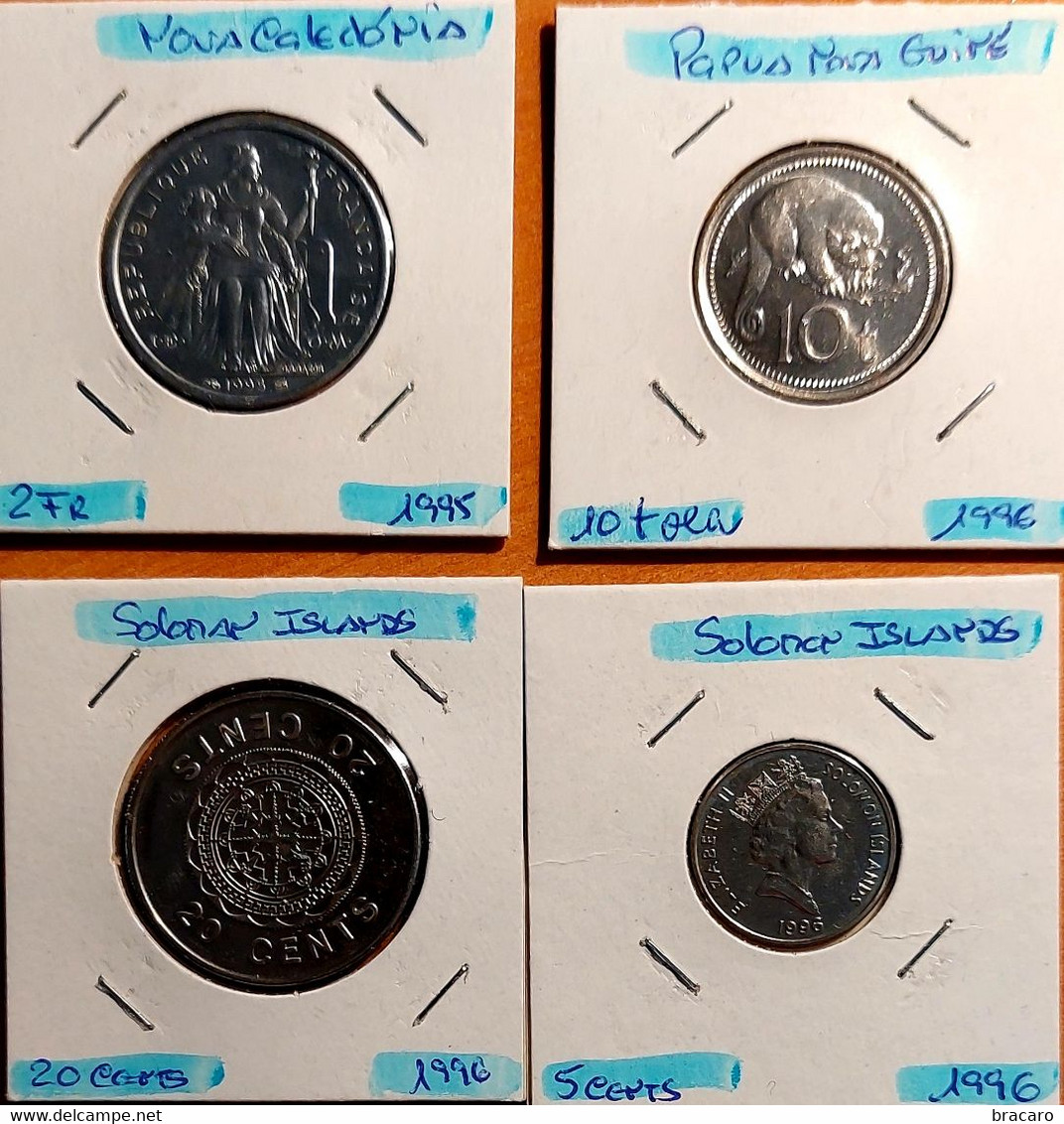 OCEANIA (PAPUA NEW GUINEA, FIJI, NEW CALEDONIA, SOLOMON ISLANDS) - 5 Coins (very Good Condition) - Autres – Océanie