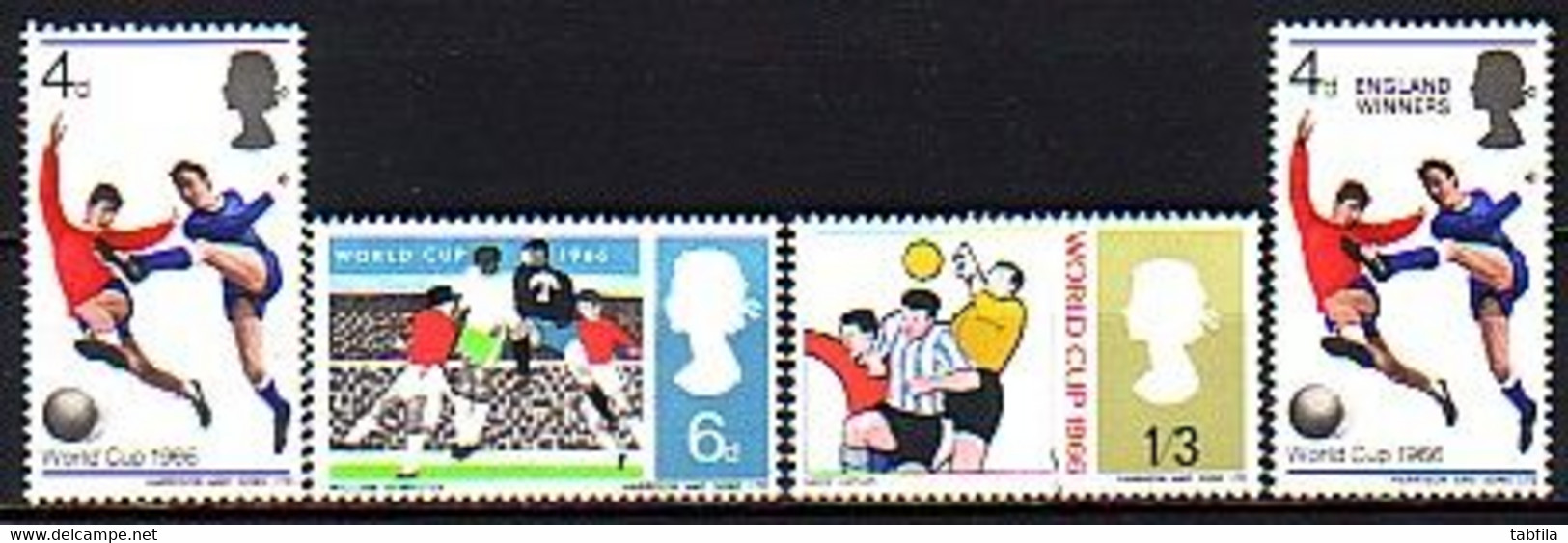 ENGLAND - 1966 - World Foot.Cup London'66 - 4v** - 1966 – Angleterre