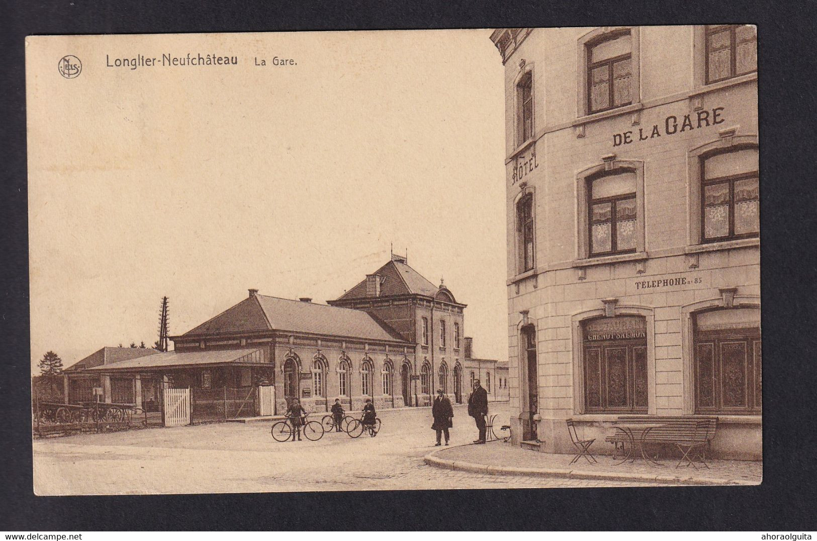 DDAA 422 - Carte-Vue De LONGLIER-NEUFCHATEAU - La Gare - Circulée Neufchateau 1930 - Neufchâteau