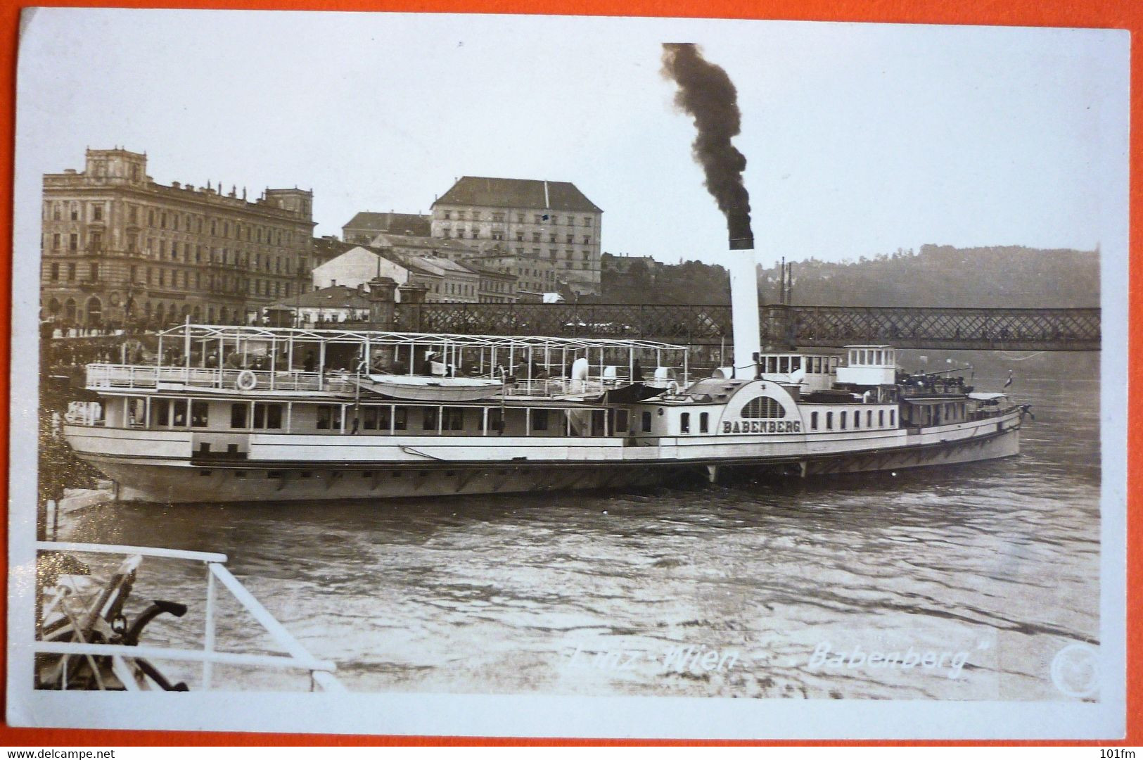 DONAU DAMPFER "BABENBARG"  LINZ-WIEN - Steamers