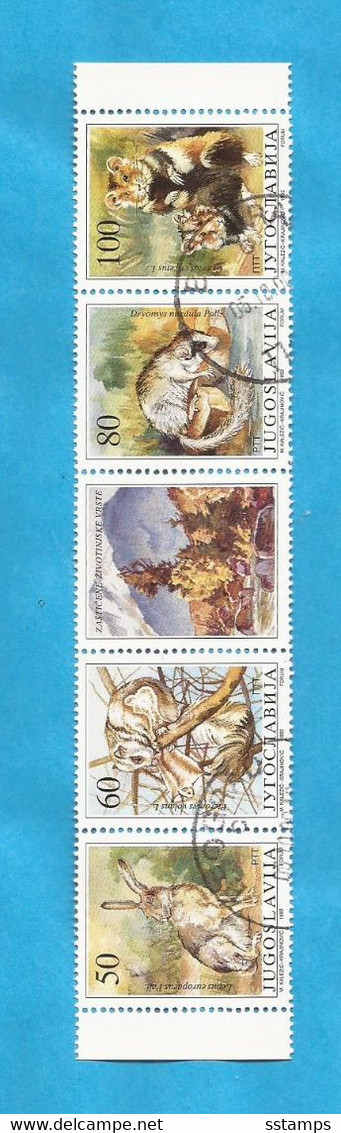 1992 2525-28 AUSFERKAUF  JUGOSLAVIJA OSLAWIEN WWF HASEN  Used - Used Stamps