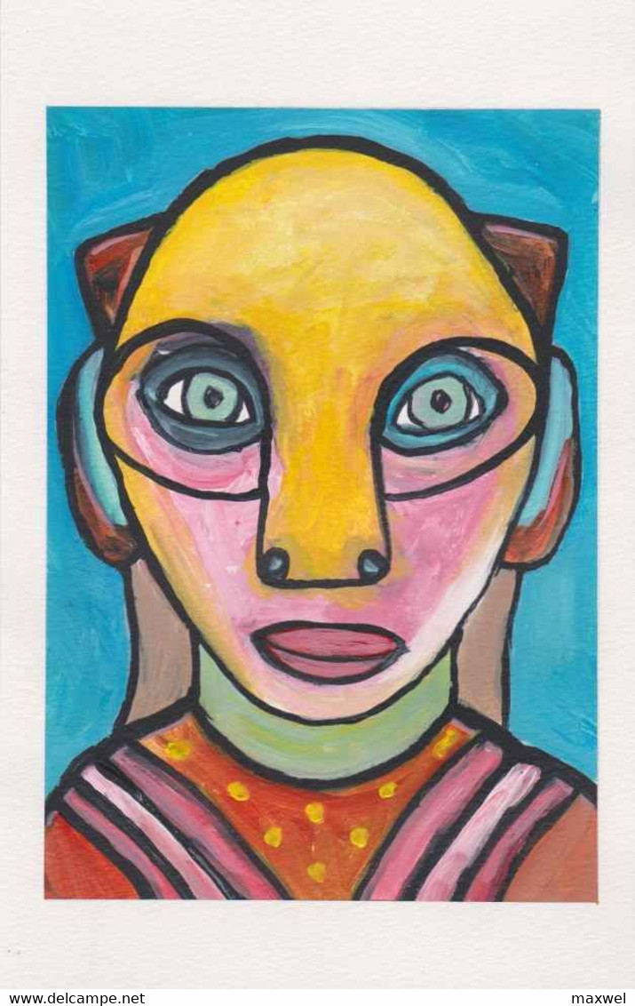 Pei 2628 ERGON - Visage - Tête - Illustrateur - Illustrateurs - Peintre - Peinture Acrylique - Acrilici