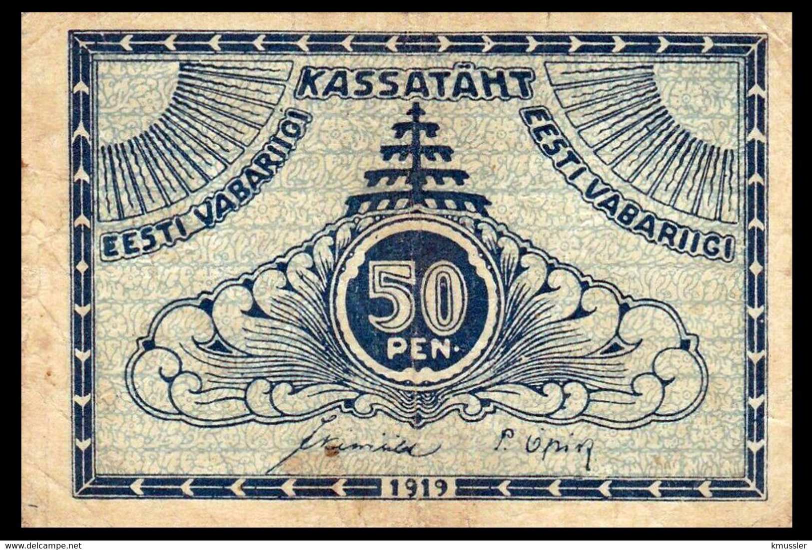 # # # Banknote Estland (Esti) 50 Penni 1919 # # # - Estland