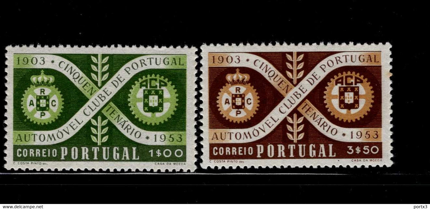 811 - 812 Automobilklub Portugal ** MNH Postfrisch Neuf - Unused Stamps