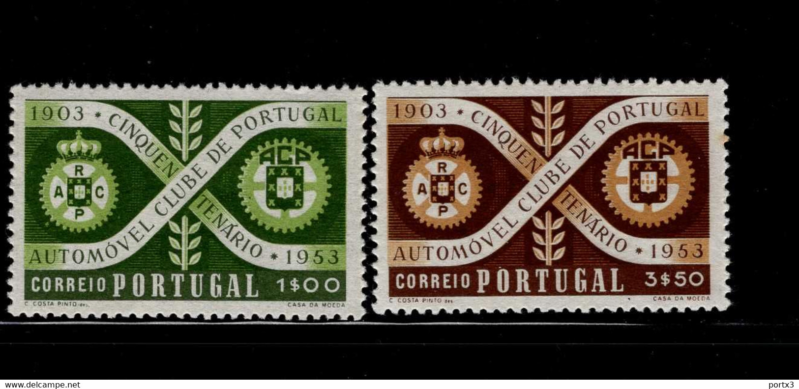 811 - 812 Automobilklub Portugal ** MNH Postfrisch Neuf - Nuevos