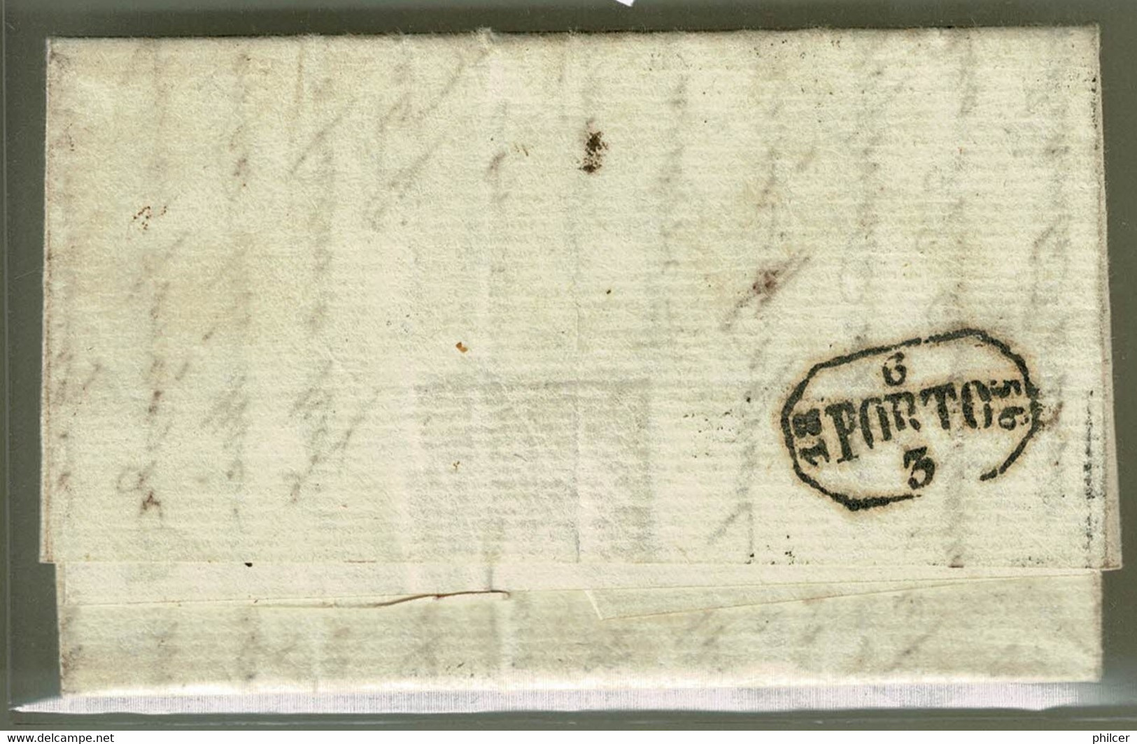 Portugal, 1856/8, Para Valença Do Minho - Lettres & Documents