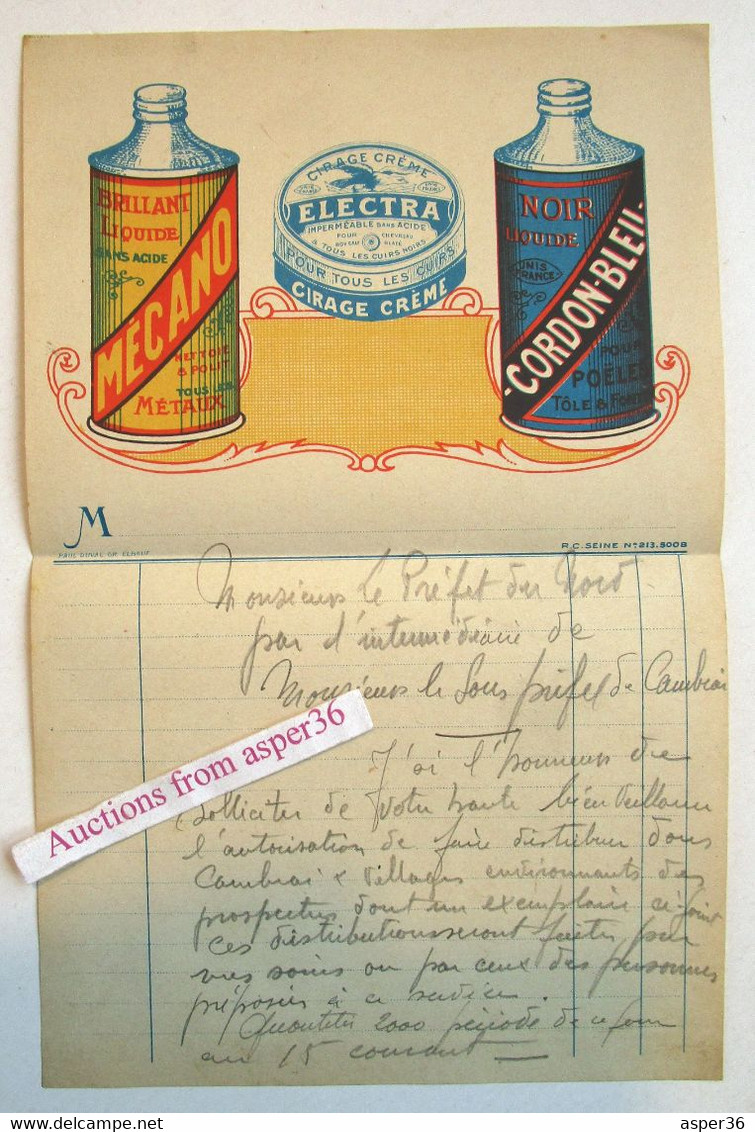 Brillant Liquide, Noir Liquide, Cirage Crème, Mécano, Electra & Cordon-bleu 1930's - 1900 – 1949