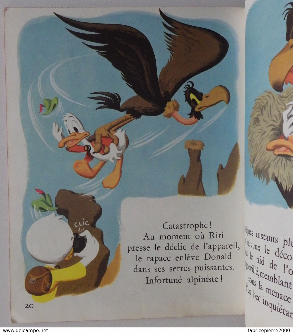 WALT DISNEY - Donald Alpiniste 1964 Hachette Les Albums Roses - Hachette