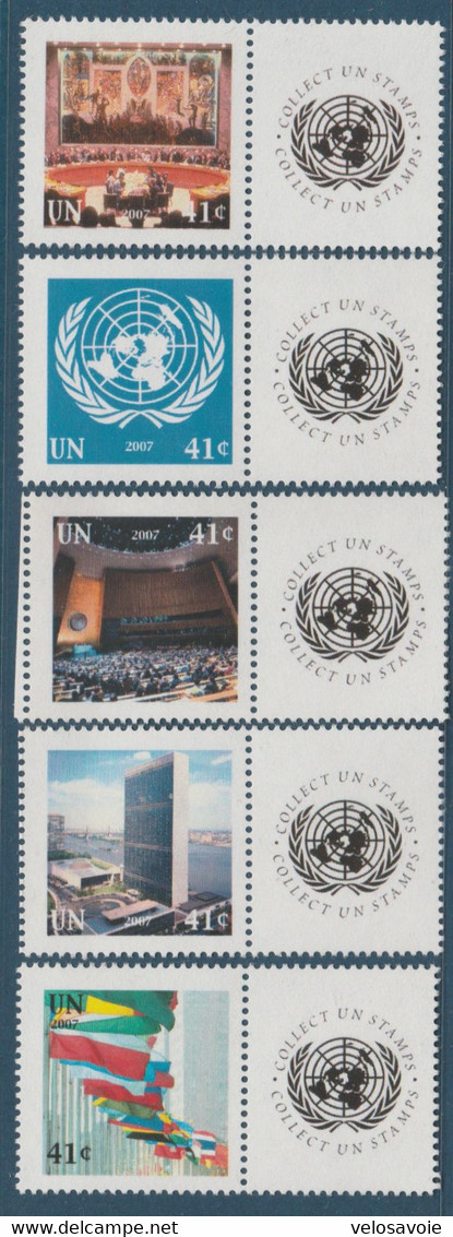 NATIONS UNIES NEW-YORK N° 1048/1052 ** - Nuovi