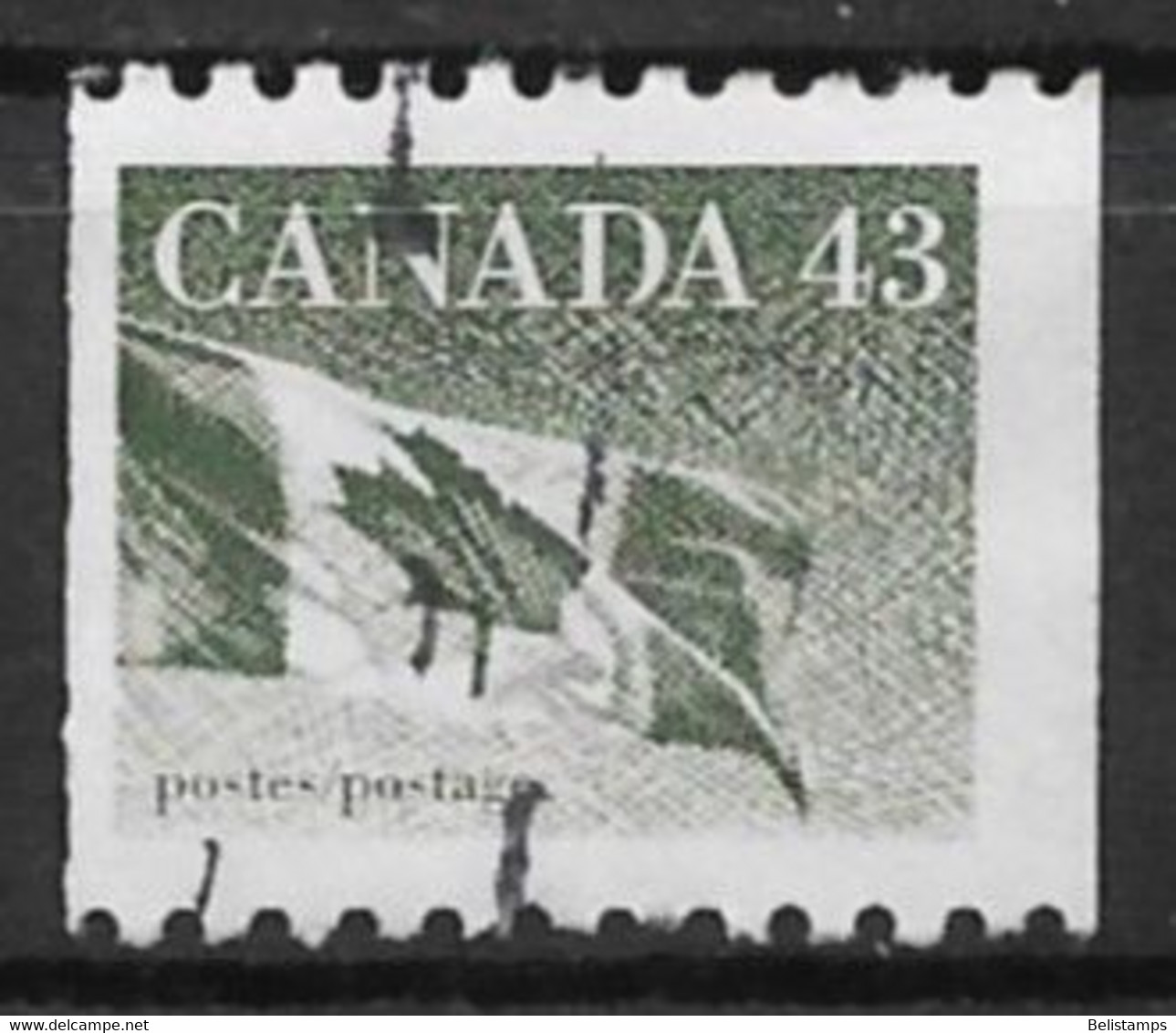 Canada 1992. Scott #1395 (U) Flag - Francobolli In Bobina