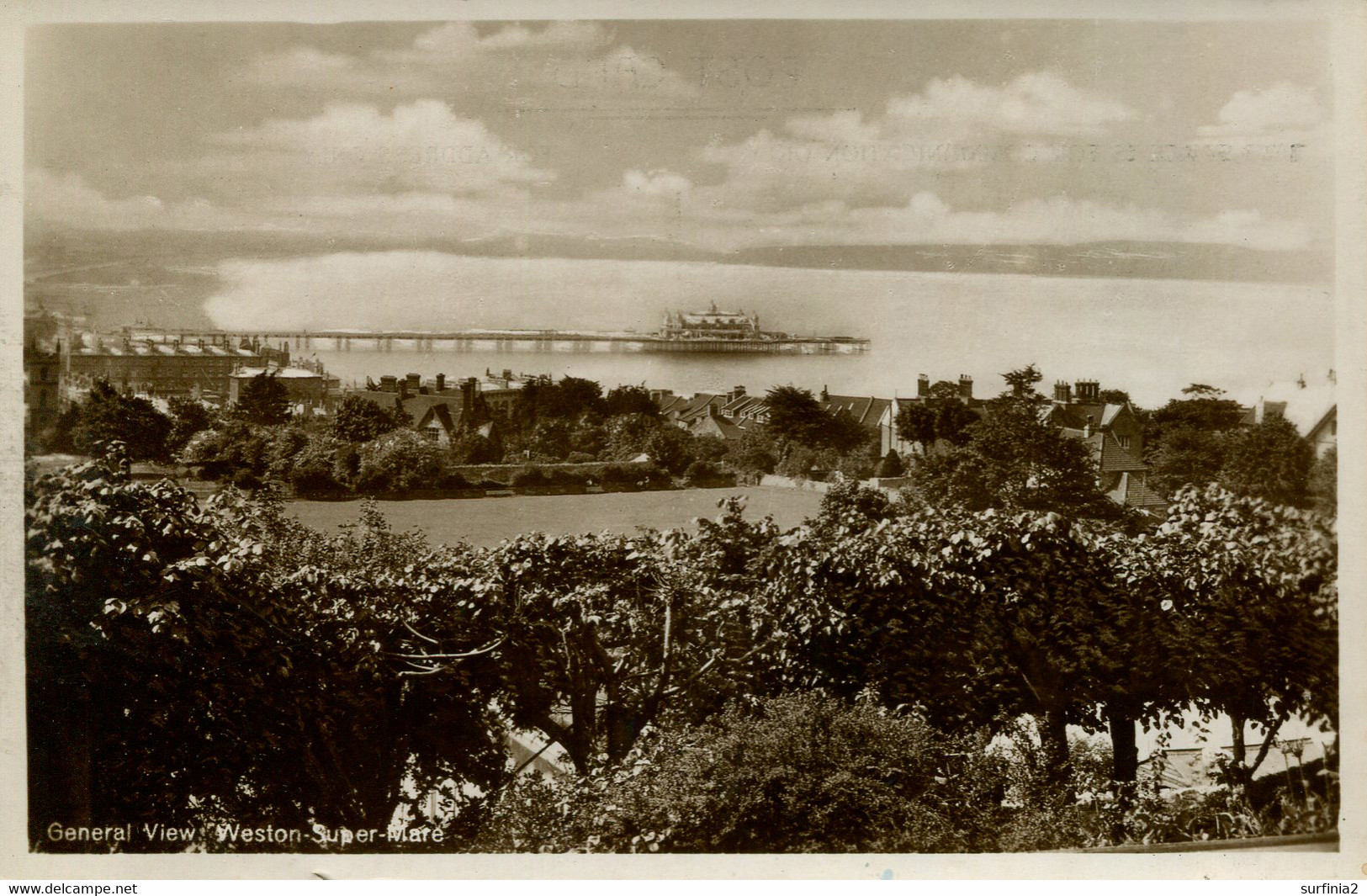 AVON - WESTON SUPER MARE - GENERAL VIEW RP Av557 - Weston-Super-Mare